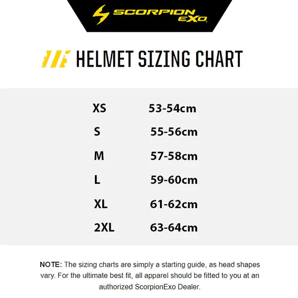 SCORPION EXO Combat II Motorcycle Helmet Size 2XL 63-64cm
