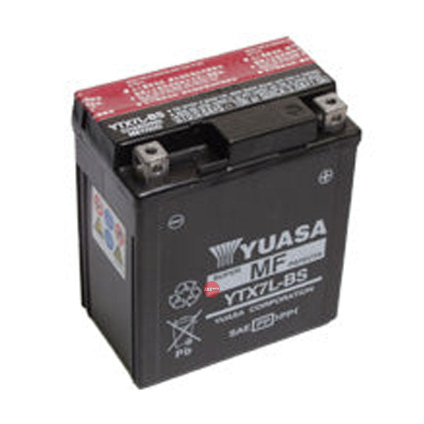 Yuasa YTX7L-BS Battery - Factory Activated Not Dg