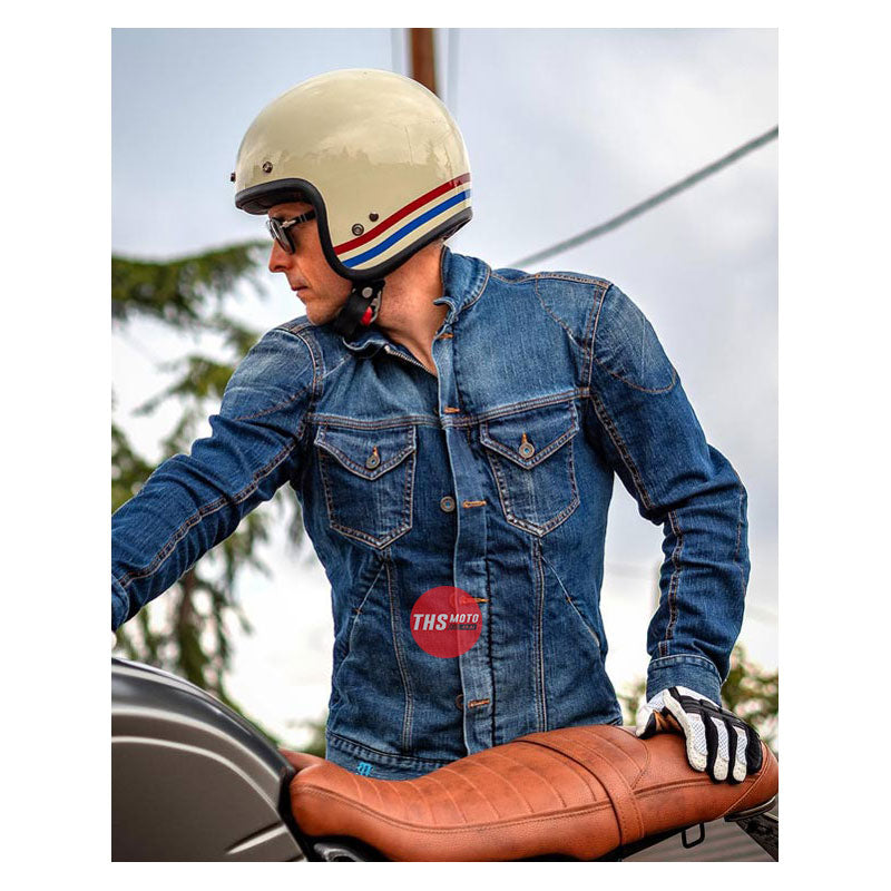 Pmj Jeans West Mens Jacket Blue Small THS Moto NZ