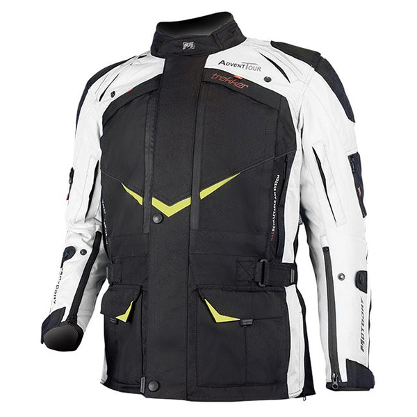 MotoDry Jacket Advent-Tour Trekker Black Gry Flu XL