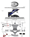 R&G Tail Tidy Yamaha R25 14-, MT-25 15-, MT-03 16 -23, and R3 15- model Black