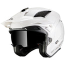 MT District SV Gloss White Open Face Helmet Size Small 56cm