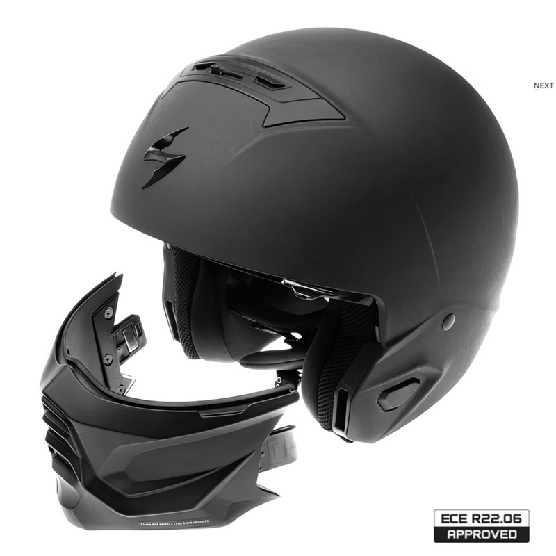 SCORPION EXO Combat II Motorcycle Helmet Size Small 55-56cm