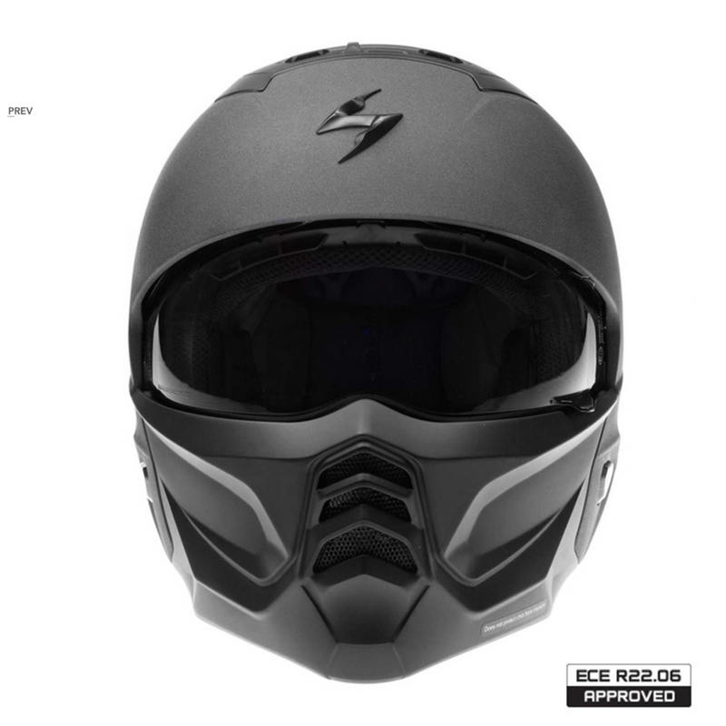 SCORPION EXO Combat II Motorcycle Helmet Size Small 55-56cm