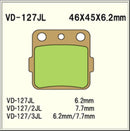 Vesrah Sintered Brake Pads VD127JL Alt: AX35084 SD127