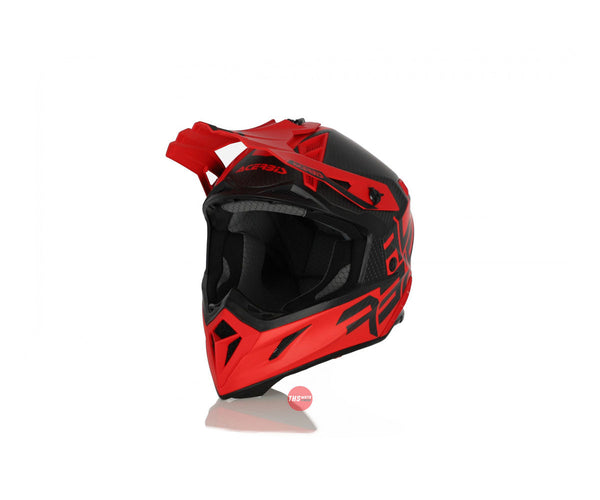 Acerbis S Steel Carbon Red MX Helmet
