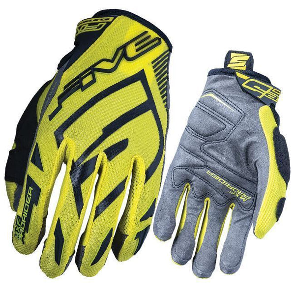 Five Gloves Off Roadf Prorider Yellow Black XL