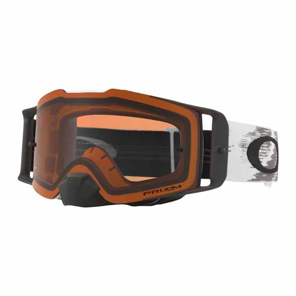 OA-OO7087-06- Oakley Front Line MX adult goggles in Matte White Speed frame with Prizm Bronze lens