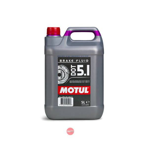 Motul Dot 5.1 5L (12) 100% Synthetic Clutch Brake Fluid 5 Litre