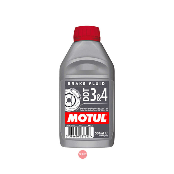 Motul Dot 3 & 4 0.500L (12) 100% Synthetic Clutch Brake Fluid 0.5 Litre