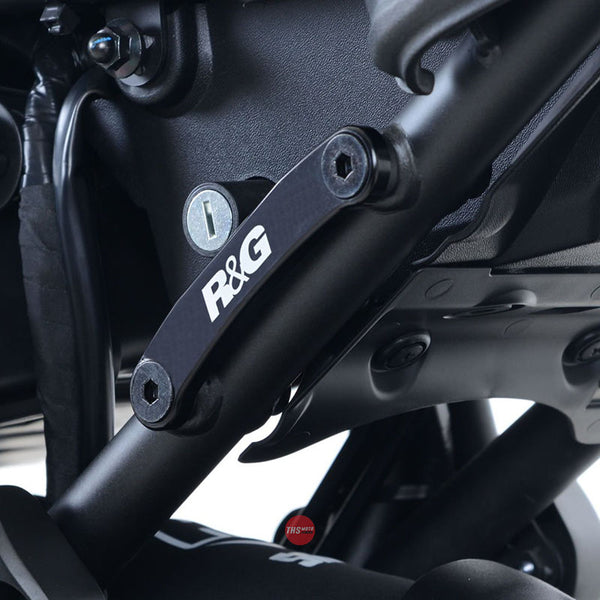 R&G Racing Rear Footrest Plate pair Yamaha XSR700 Black