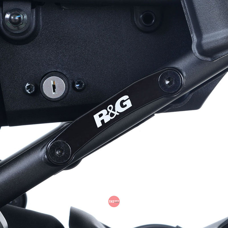 R&G Racing Rear Footrest Plate pair Yamaha XSR700 Black