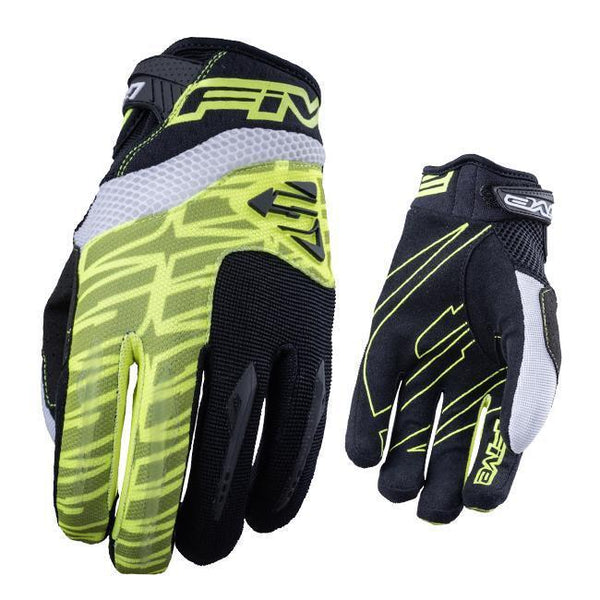 Five Gloves Off RoadF2 Fluro Yellow Road 2XL