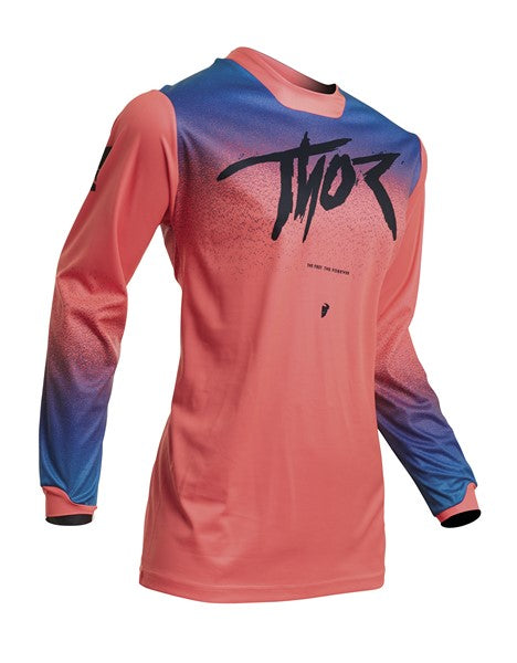 Thor Jersey Pulse Fader Womens S20 Coral Small