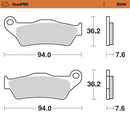 Moto Master Brake Pads Rear Sintered For Aprilia Bmw Ducati Harley Davidson Ktm
