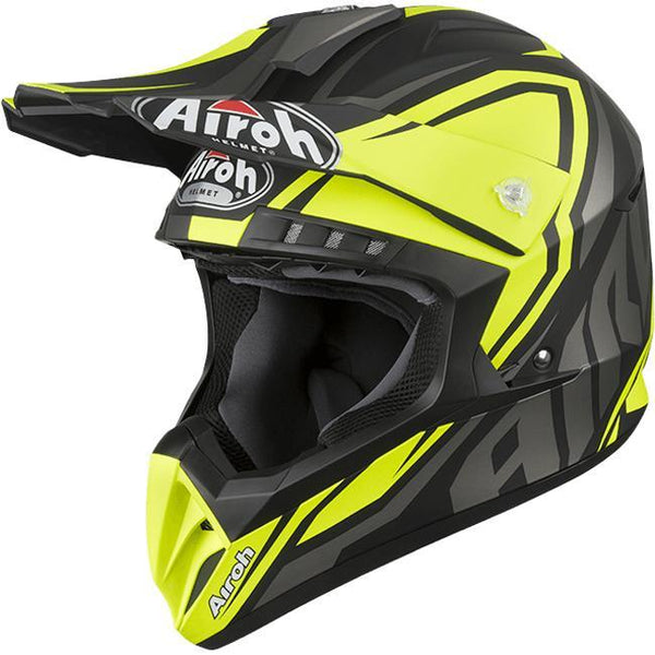 Airoh Helmet Impact Yellow Matt Switch Off-Road Size XL