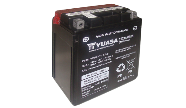 Yuasa YTX14AH-BS Battery Factory Activated Non Dg
