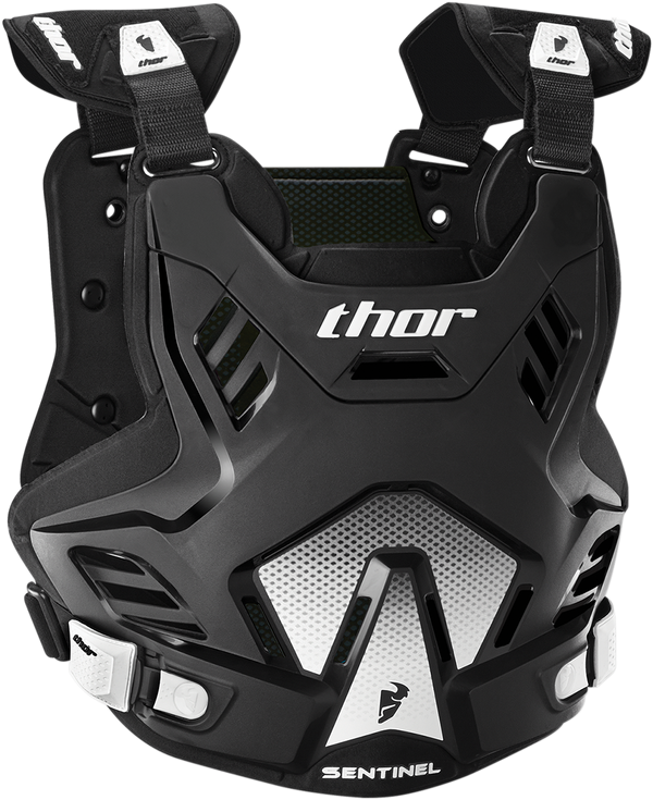 Thor Chest Protector MX Adult Sentinel GP Armour Black White XL 2XL