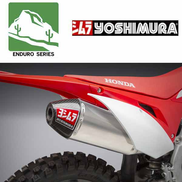 YM-224500D320 - Yoshimura RS-4 Enduro Series stainless/aluminium/carbon fibre full system for 2019 Honda CRF450X