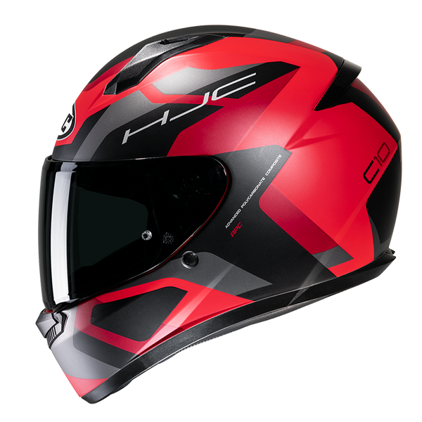 HJC C10 Tins MC1 Motorcycle Helmet Size Medium 58cm