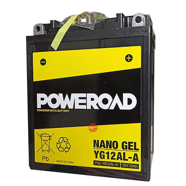 Poweroad Nano Gel Sealed Factory Activated Powersports Battery YG12AL-A