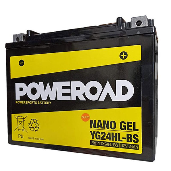 Poweroad Nano Gel Sealed Factory Activated Powersports Battery YG24HL-BS