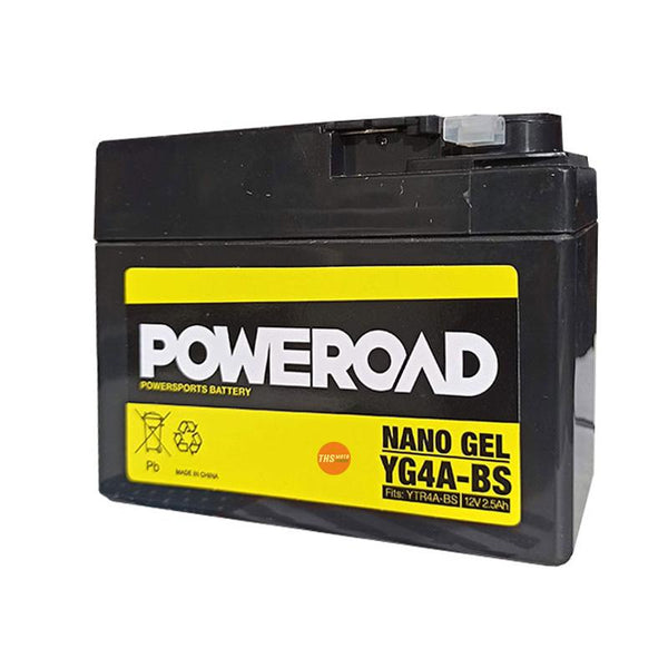 Poweroad Nano Gel Sealed Factory Activated Powersports Battery YG4A-BS