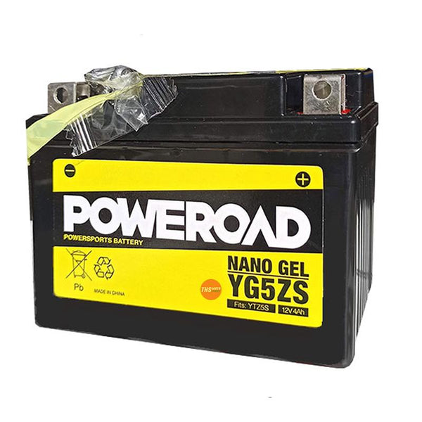 Poweroad Nano Gel Sealed Factory Activated Powersports Battery YG5Z-BS