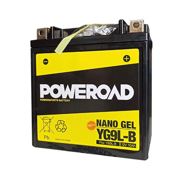 Poweroad Nano Gel Sealed Factory Activated Powersports Battery YG9-LB