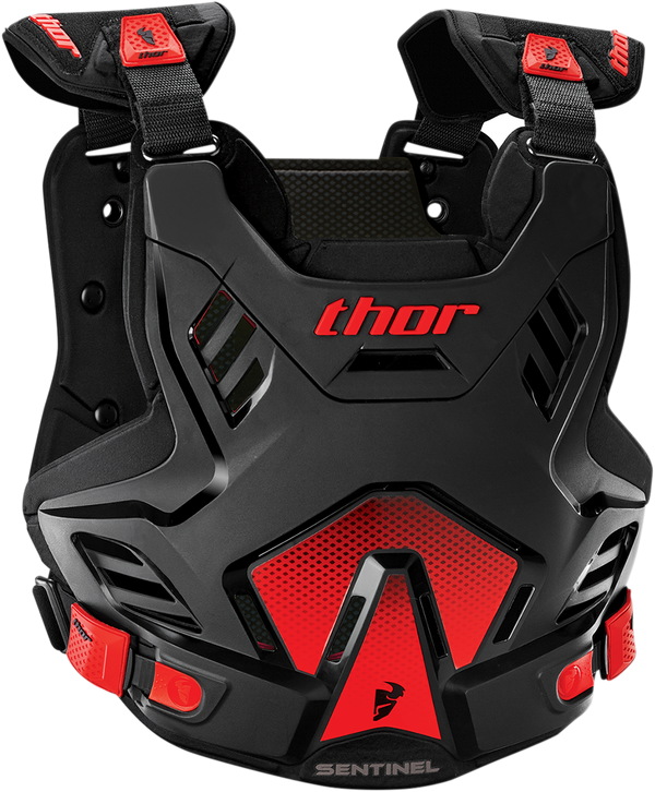 Thor Chest Protector MX Adult Sentinel GP Armour Black Red XL 2XL