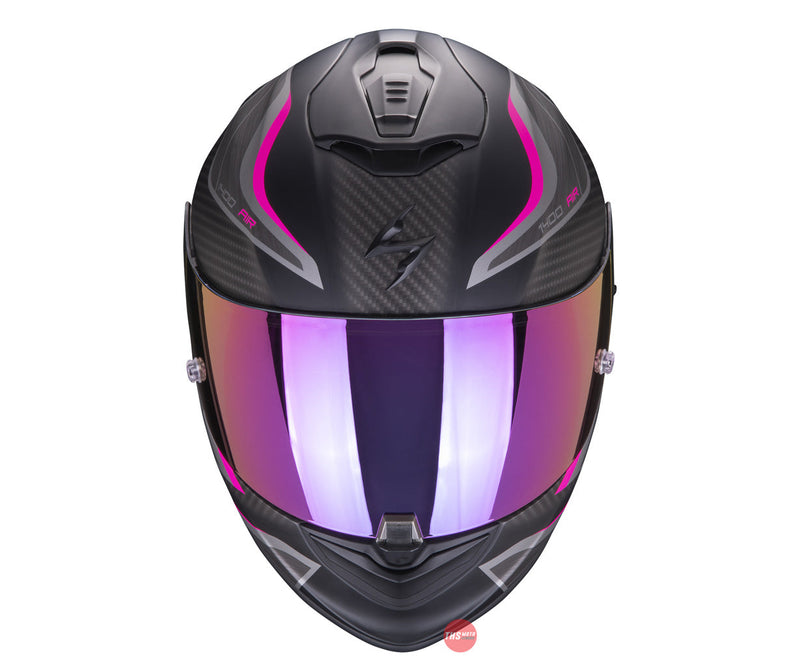 Scorpion Exo-1400 Air Attune Matt Black Pink Motorcycle Helmet Size Large 59-60cm