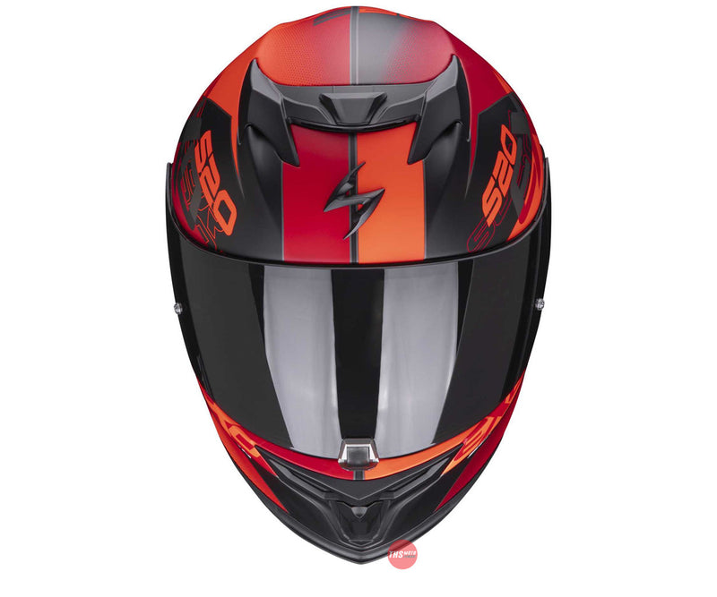 Scorpion Exo-520 Air Cover Matt Black Red Motorcycle Helmet Size Medium 57-58cm