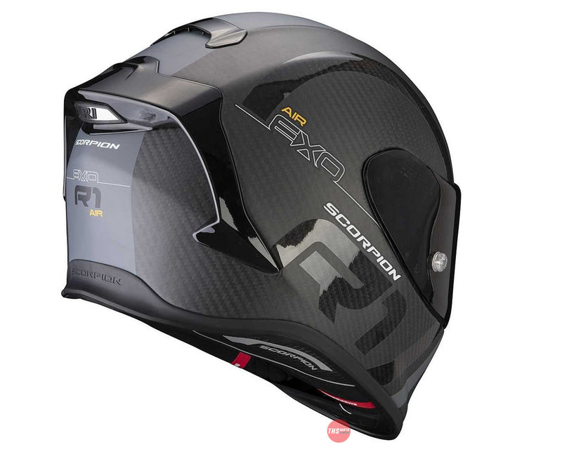 Scorpion  Exo-R1 Carbon Air Mg Matt Black Silver Motorcycle Helmet Size Small 55-56cm