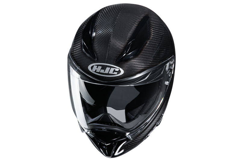 HJC F70 Carbon Black Motorcycle Helmet Size Medium 58cm