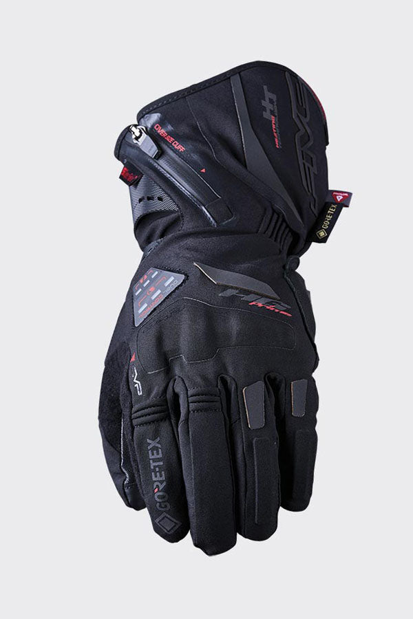Five Gloves HG PRIME GTX Black Size Large 10 Heated Motorcycle Gloves