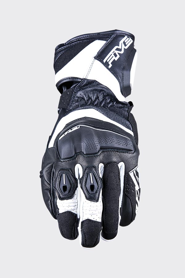 Five Gloves RFX4 EVO Black / White Size Large 10 Motorcycle Gloves
