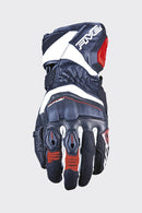 Five RFX4 EVO Black / White / Red Road Gloves Size Large 10