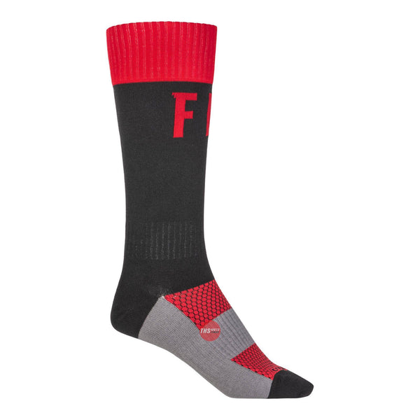 Fly Racing 2022 Mx Pro Sock Thin Red Black Large XL