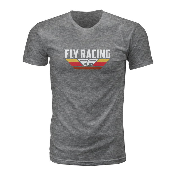 Fly Racing Voyage T Shirt Dark Grey Heather Size 2XL