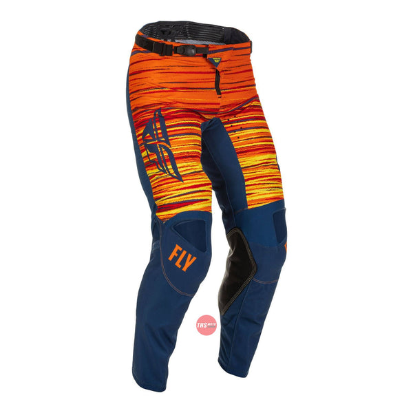 Fly Racing 2022 Kinetic Wave Pant Navy Orange Waist Size 28 Inches