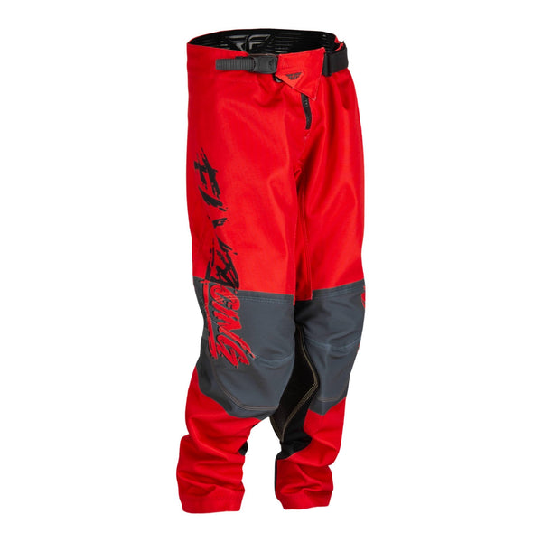 Fly Racing '23 Youth Kinetic Khaos Pants Black red  Grey Size 18