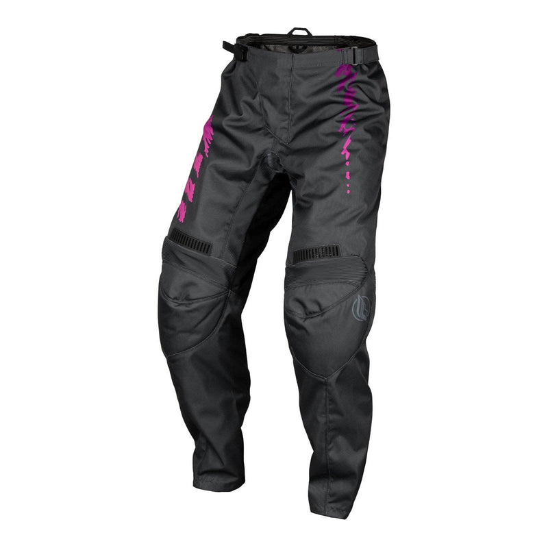 Fly Racing 2024 Youth F-16 Pants - Grey / Charcoal / Pink Size 22