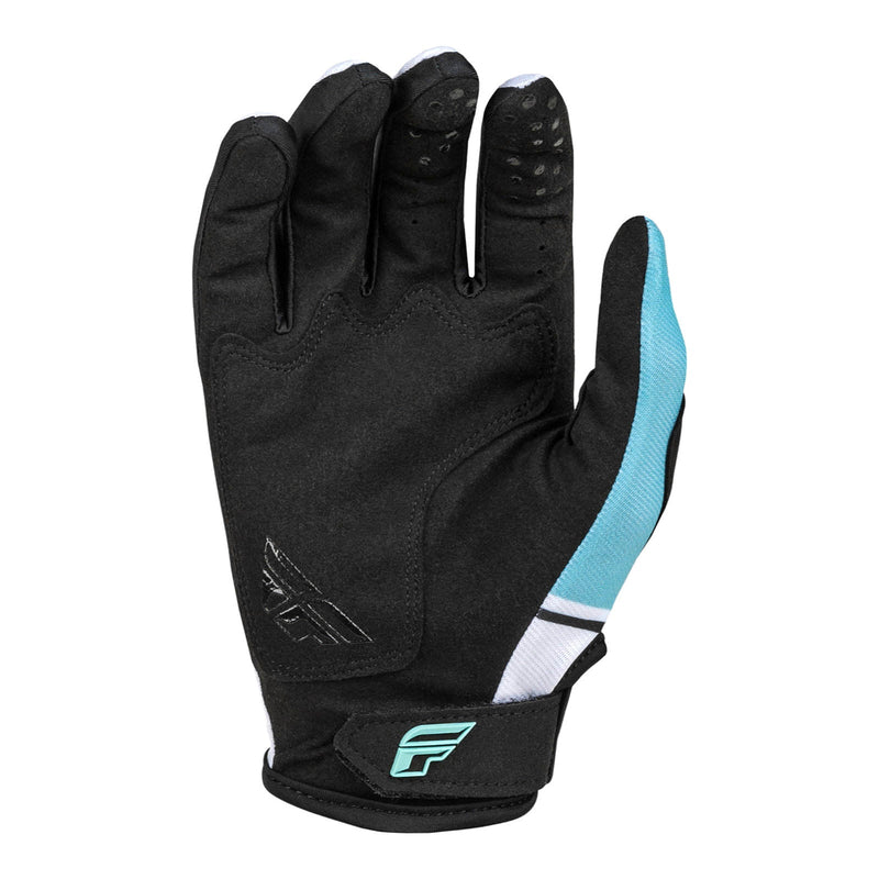 Fly Racing 2024 Kinetic Prix Gloves - White / Black / Hi-Vis Size Large