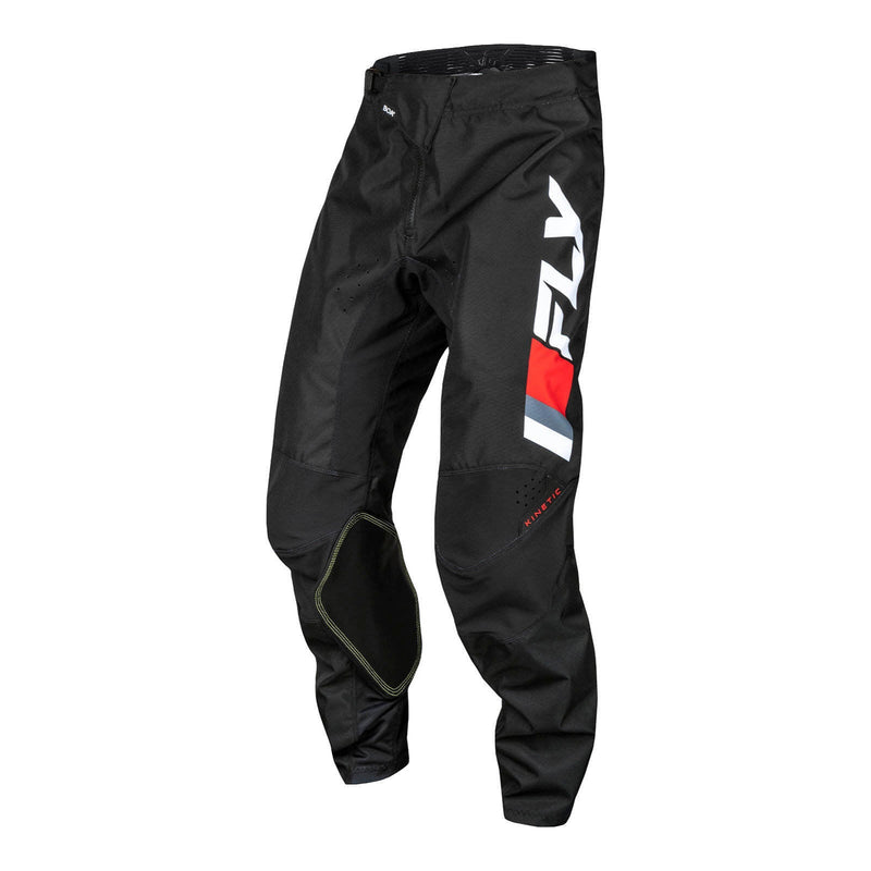 Fly Racing 2024 Youth Kinetic Prix Pants - Red / White / Grey Size 24