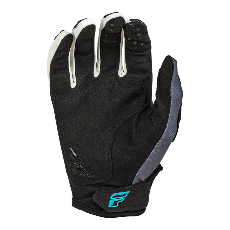 Fly Racing 2024 Kinetic Reload Gloves - Charcoal / Black / Blue Iridium Size Medium