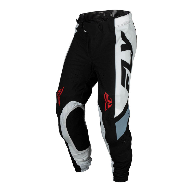 Fly Racing 2024 Lite Pants - Black / White / Denim Grey Size 34