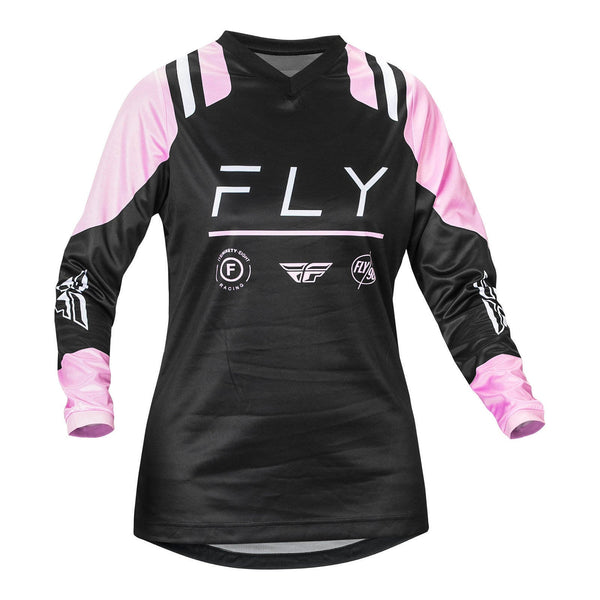Fly Racing 2024 - Womens F-16 Jersey - Black / Lavender Size Medium
