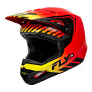 Fly Racing Kinetic Menace - Red / Black / Yellow Off Road Helmet Size Youth Medium 50cm
