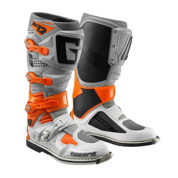Gaerne SG12 Orange GREY White Boots Size EU 43