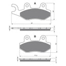 Goldfren Brake Pads Sintered Sports GF002 - S3 ( PH46 )